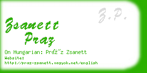 zsanett praz business card